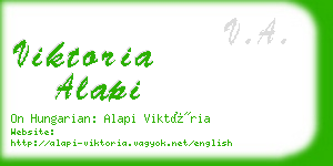 viktoria alapi business card